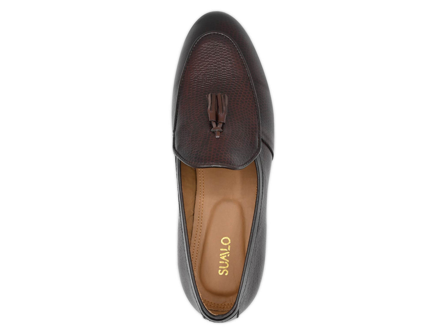 Delicate Brown Tussle Moccasins