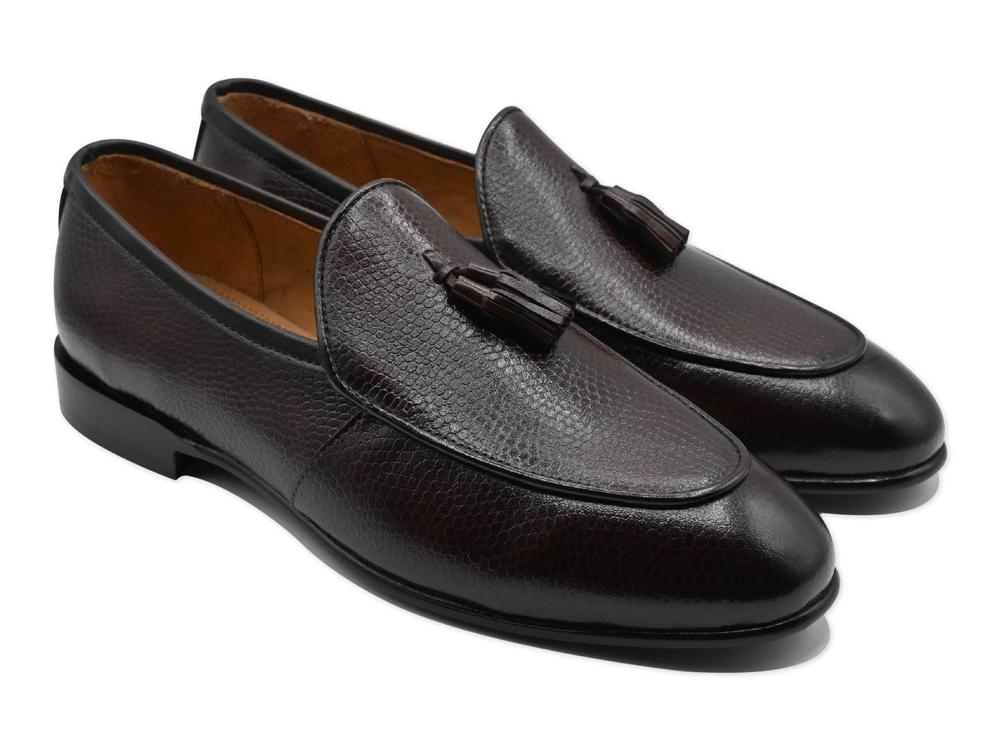 Delicate Brown Tussle Moccasins