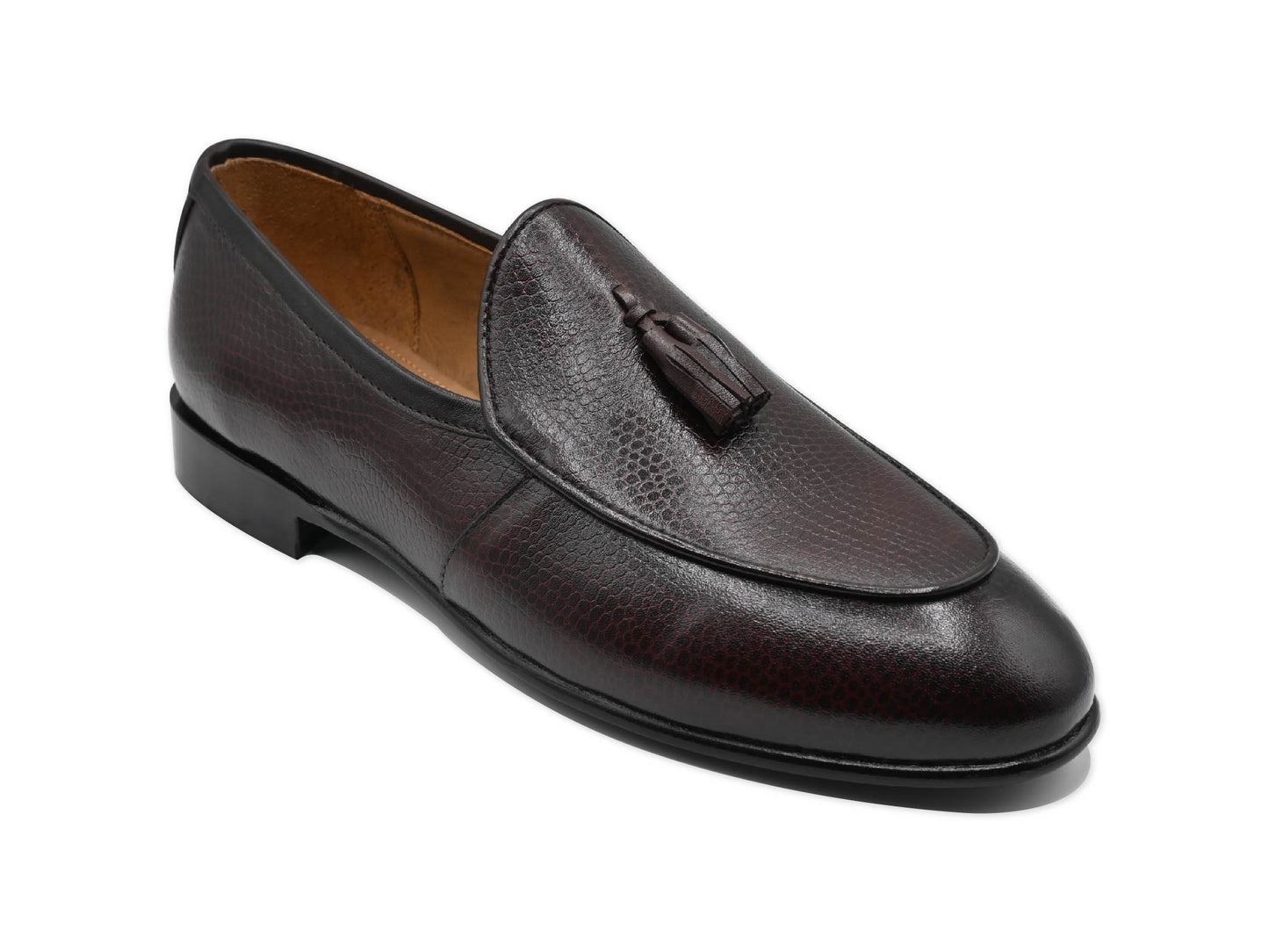 Delicate Brown Tussle Moccasins