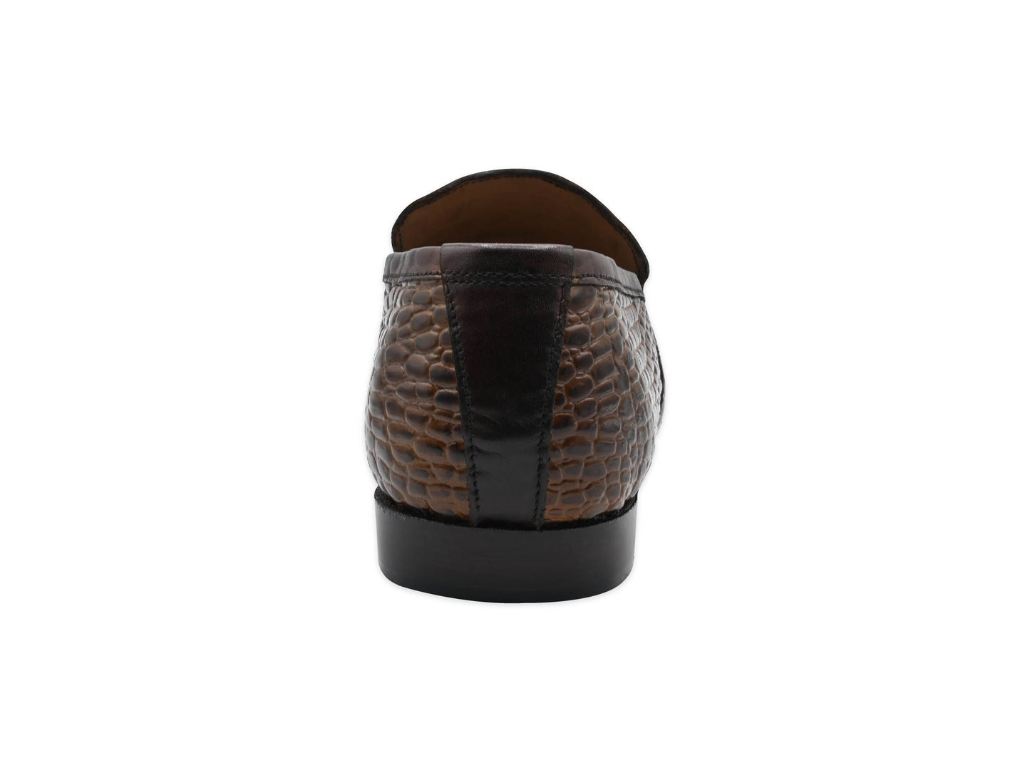 Croc Brown Leather Elegance