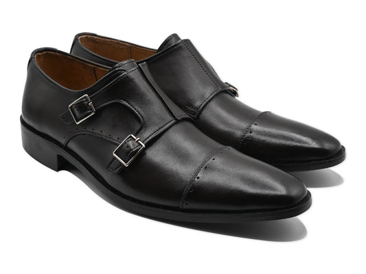 Duo Monk Strap Leather Sole